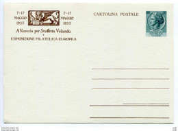 Esp. Filatelica A Venezia Lire 20 N. C 149 - Nuova - Stamped Stationery