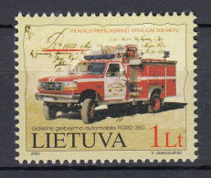 LITHUANIA 2002 Fire Station MNH(**) Mi 793 #Lt1035 - Lituania