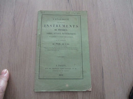 Catalogue 1842 PIXII Instruments De Physique Chimie Optique Mathématiques ...46p - Scienza