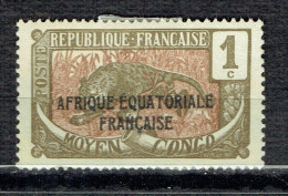 Timbre De 1907 Surchargé Afrique Equatoriale Française - Unused Stamps