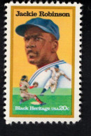 208999701 1982  SCOTT 2016 (XX) POSTFRIS MINT NEVER HINGED  - BLACK HERITAGE - JACKIE ROBINSON - BASEBALL PLAYER - Nuovi