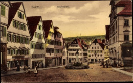 CPA Calw Im Schwarzwald, Marktplatz, Brunnen, Geschäfte - Other & Unclassified