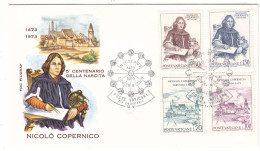 Vatican - Lettre FDC De 1973 - Oblit Poste Vaticano - Copernicus - - Cartas & Documentos