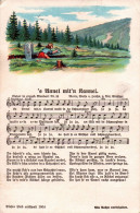 H2224 - Litho Anton Günther Liedkarte - `s Annel Mit`n Kannel .... Erzgebirgisches Volkslied - Musica