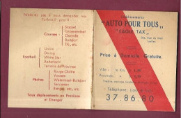 100524A - Document Publicitaire BELGIQUE IXELLES Ets AUTO POUR TOUS Eagle Taxi Transport - Altri & Non Classificati