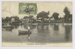 SIERRA LEONE : Bonthe,  Sherbro : Yhandahoon, 1911 - Village, Bateau (Z3993) - Sierra Leone