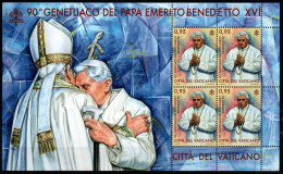 2017 - Vaticano 1765 Genetliaco Benedetto XVI - Minifoglio  +++++++++ - Nuevos