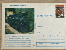 Cod 128/95 Veteranii șinelor  Locomotiva CFF 764.455 - Enteros Postales