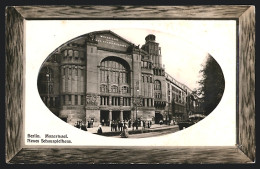 Präge-AK Berlin-Schöneberg, Mozartsaal Und Neues Schauspielhaus, Nollendorfplatz, Im Holzimitats-Passepartout  - Schöneberg