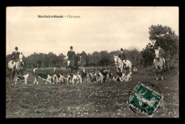 CHASSE - CHASSE A COURRE - BIARRITZ -FOX-HOUNDS - L'EQUIPAGE - Caccia