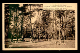 CHASSE - CHASSE A COURRE - FORET DE BORD (EURE) - LE DEPART - Caccia