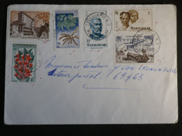 DO12  MADAGASCAR    BELLE LETTRE   1956 TANA + AFF. INTERESSANT+++ - Storia Postale