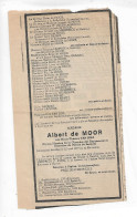 FP Nécrologie Marie-Thérèse Van Sina épx Albert De Moor Parlementaire Anvers 1977 - Obituary Notices