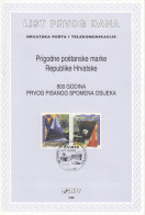 CROATIA First Day Panes 402-403 - Unclassified