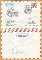 1996  Moldova Moldavie Moldau; 70 Years Of Flight Bucharest - Chisinau Special Cancellations Neaga - Aerei