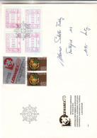 Suisse - Lettre De 1978 - Oblit Lausanne - Expo Lemanex 78 - Avec Les 4 Timbres Automates - Valeur 200 Euros - - Briefe U. Dokumente