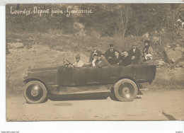 RX // Superbe CPA Voiture LOURDES DEPART POUR GAVARNIE Non Voyagée - Turismo