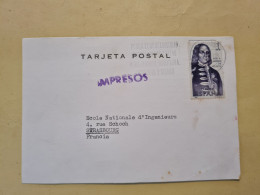 Lettre 1967 CARTE FLAMME MADRID CONSEJO SUPERIOR DE INVESTIGACIONES CIENTIFICAS - Lettres & Documents