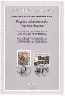 CROATIA First Day Panes 410-411 - Fairy Tales, Popular Stories & Legends