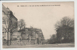 PARIS - SEINE - 14e ARRT - UN COIN DU PARC DE MONTSOURIS ET LA RUE NANSOUTY - District 14