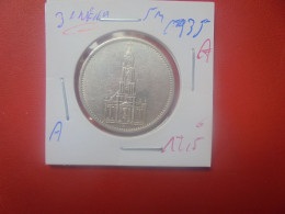 3eme REICH 5 MARK 1935 "A" ARGENT (A.4) - 5 Reichsmark