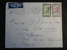 DO12  MAROC   BELLE  LETTRE    1961  CASABLANCA  A  GERMANY     + AFF. INTERESSANT+++ - Marocco (1956-...)