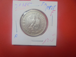 3eme REICH 5 MARK 1935 "F" ARGENT (A.4) - 5 Reichsmark