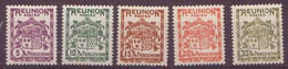 Réunion - Taxe - YT N° 16 à 20 **  - Neuf Sans Charnière - Postage Due