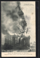 AK Hamburg-Neustadt, Einsturz Des Turmes Der Brennenden Michaeliskirche Am 3.7.1906 An Der Englische Panke  - Disasters