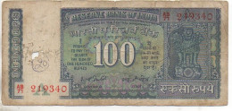 Reserve BANK Of INDIA One Hundred Rupees - Indien