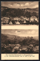 AK Berggiesshübel, Unwetter-Katastrophe 1927, Teilansichten Einst Und Jetzt  - Overstromingen