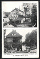 AK Berggiesshübel, Badehotel Zum Sächs. Haus Nach Der Hochwasser-Katastrophe 1927  - Inundaciones