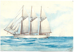 GOLETA DE TRES PALS / THREE-MASTED SCHOON - Sailing Vessels