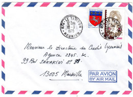 1978  CAD  De  974  LE TAMPON à LA REUNION  Envoyée à MARSEILLE - Cartas & Documentos
