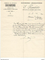 F 15 Cpa / Fold Invoice Facture Ancienne Lettre CONFLANS-SUR-LANTERNE 1920 Boucherie Charcuterie - Petits Métiers