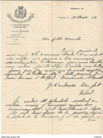 F 15 Cpa / Fold Invoice Facture Ancienne Lettre PONTARLIER Café Brasserie GRAND HOTEL De La POSTE 1936 - Ambachten