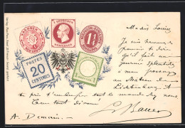 Lithographie Hannover, Briefmarken Von Hannover, Sachsen Und Dem Herzogtum Schleswig  - Briefmarken (Abbildungen)