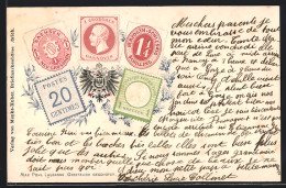 Lithographie Hannover, Briefmarken Von Hannover, Sachsen Und Dem Herzogtum Schleswig  - Briefmarken (Abbildungen)