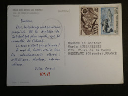 DO12  ST PIERRE MIQUELON    BELLE CARTE IONYL    1958 A  BORDEAUX FRANCE +ESQUIMAUX     + AFF. INTERESSANT+++ - Briefe U. Dokumente