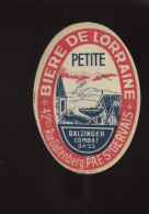 ETIQUETTE DE BIERE - BIERE DE LORRAINE - BRASSERIE RUE GUTENBERG PRE-SAINT-GERVAIS, SEINE SAINT-DENIS - Bier