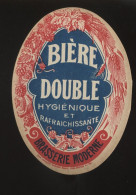 ETIQUETTE DE BIERE - BIERE DOUBLE - BRASSERIE MODERNE - Bière
