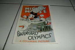 CP  MICKEY MOUSE  BARYARD OLYMPICS - Bandes Dessinées