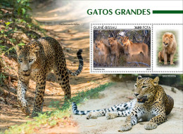 2024-04 - CENTRAL AFRICAN - BIG CATS                  1V  MNH** - Felini