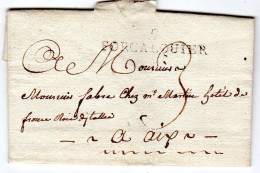 1819  Linéaire 5 FORCALQUIER Envoyée De MANE  à AIX - Altri & Non Classificati