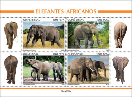 2024-04 - CENTRAL AFRICAN - ELEPHANTS                  4V  MNH** - Olifanten