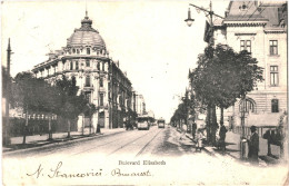 Bucuresti 1903 - Tram Railway - Elisabeth Bulevard - Romania