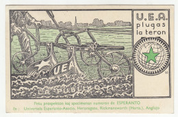 Esperanto Plows The Land Postcard Posted 1953 Israel B240510 - Esperanto