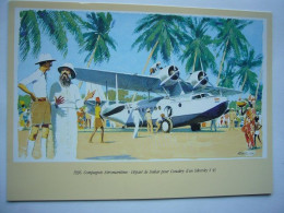 Avion / Airplane / COMPAGNIE AEROMARITIME / Seaplane / Sikorsky  S 43 / Seen At Dakar / Size : 15X21cm - 1946-....: Modern Era