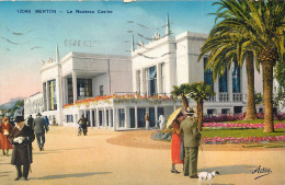 Top Promotion 2 Cpa 06 MENTON. Casino Et Chemin Fleuri à La Frontière 1934 - Menton