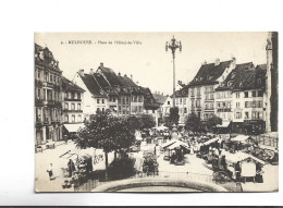 CPA  DPT 68 MULHOUSE PLACE DE L HOTEL DE VILLE  En 1919! - Mulhouse